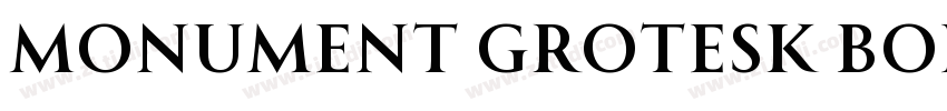 Monument Grotesk Bol字体转换